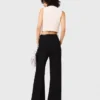 Sleeveless tweed lurex top