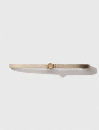 Slim belt with Clover buckle Slim belt with Clover buckle