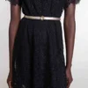 Slim belt with Clover buckle