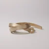 Slim belt with Clover buckle