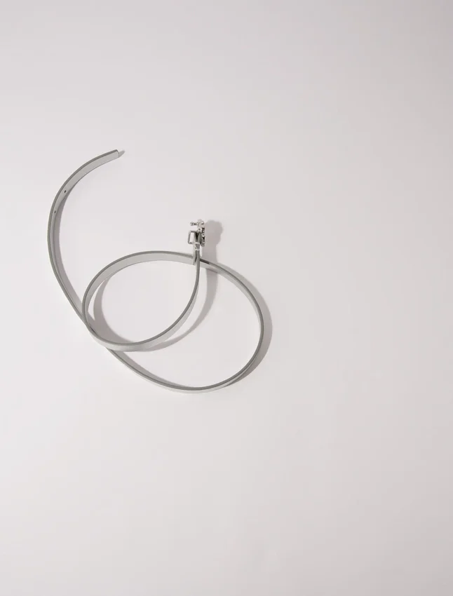 Slim belt with Clover buckle Slim belt with Clover buckle