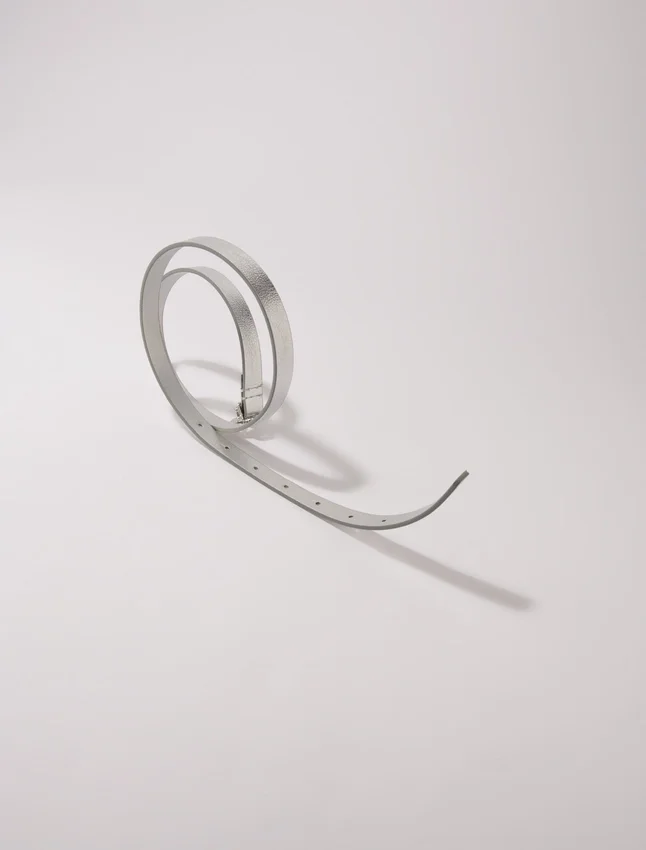 Slim belt with Clover buckle Slim belt with Clover buckle
