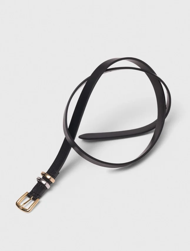 Slim belt with square buckle Slim belt with square buckle