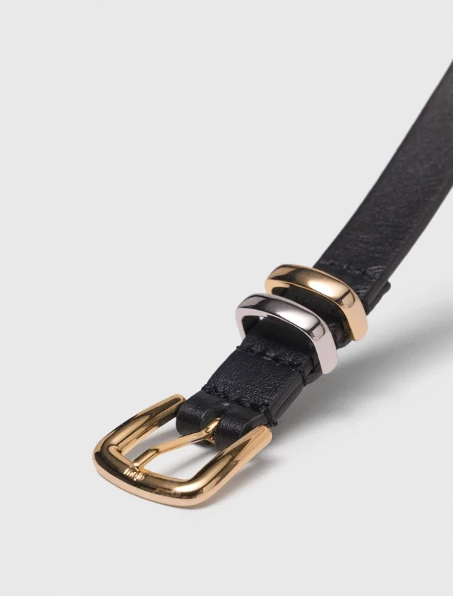 Slim belt with square buckle Slim belt with square buckle