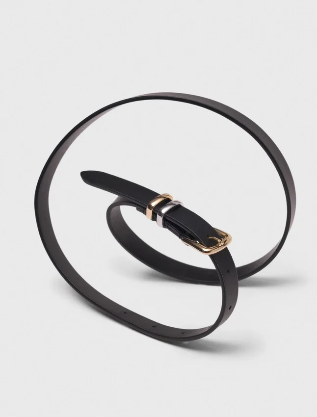 Slim belt with square buckle Slim belt with square buckle