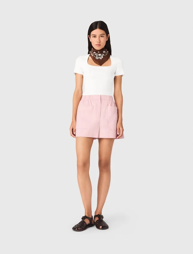 Square-neck ribbed sweater Square-neck ribbed sweater