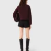 Straight-fit pleated shorts