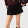 Straight-fit pleated shorts