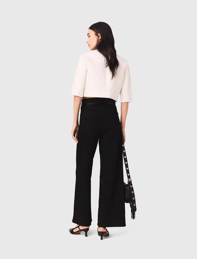 Straight-leg jeans with patch pockets Straight-leg jeans with patch pockets