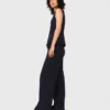 Straight-leg tweed trousers
