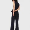Straight-leg tweed trousers