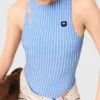 Striped bodysuit