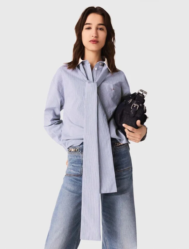Striped bow shirt Striped bow shirt