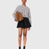 Striped long-sleeved T-shirt