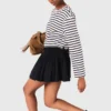 Striped long-sleeved T-shirt