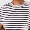 Striped long-sleeved T-shirt