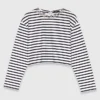 Striped long-sleeved T-shirt