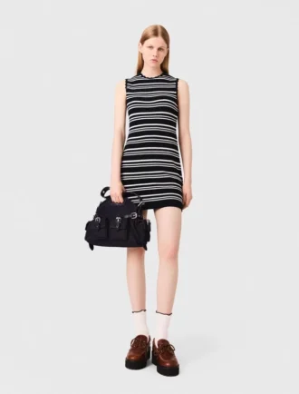 Striped mini crochet dress Striped mini crochet dress