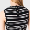 Striped mini crochet dress