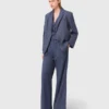 Structured rhinestone suit blazer