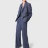 Structured rhinestone suit blazer