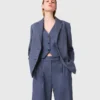 Structured rhinestone suit blazer