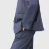 Structured rhinestone suit blazer