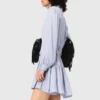 Studded flowing shirt dress