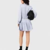 Studded flowing shirt dress