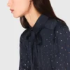 Studded flowing shirt dress