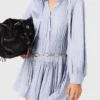 Studded flowing shirt dress