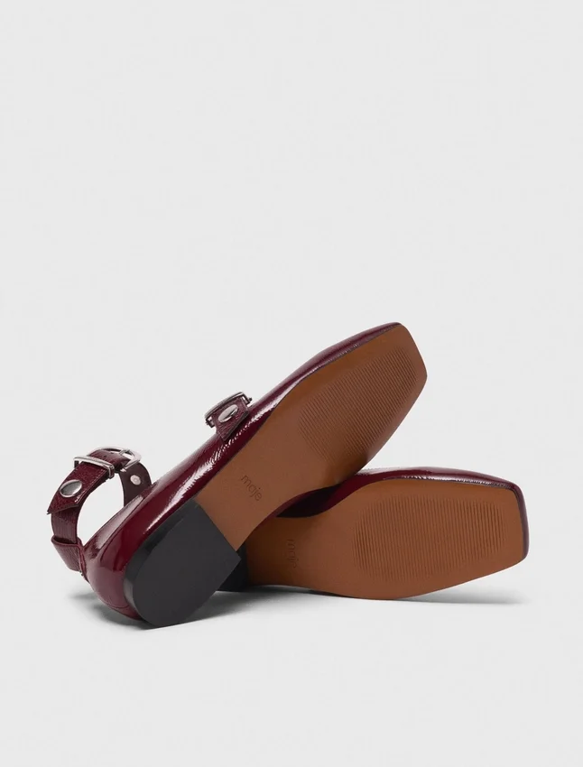 Studded leather Mary Jane flats Studded leather Mary Jane flats