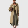 Studded trench coat