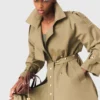 Studded trench coat