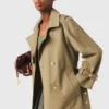 Studded trench coat