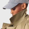 Studded trench coat