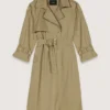 Studded trench coat