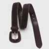 Suede belt