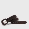 Suede belt