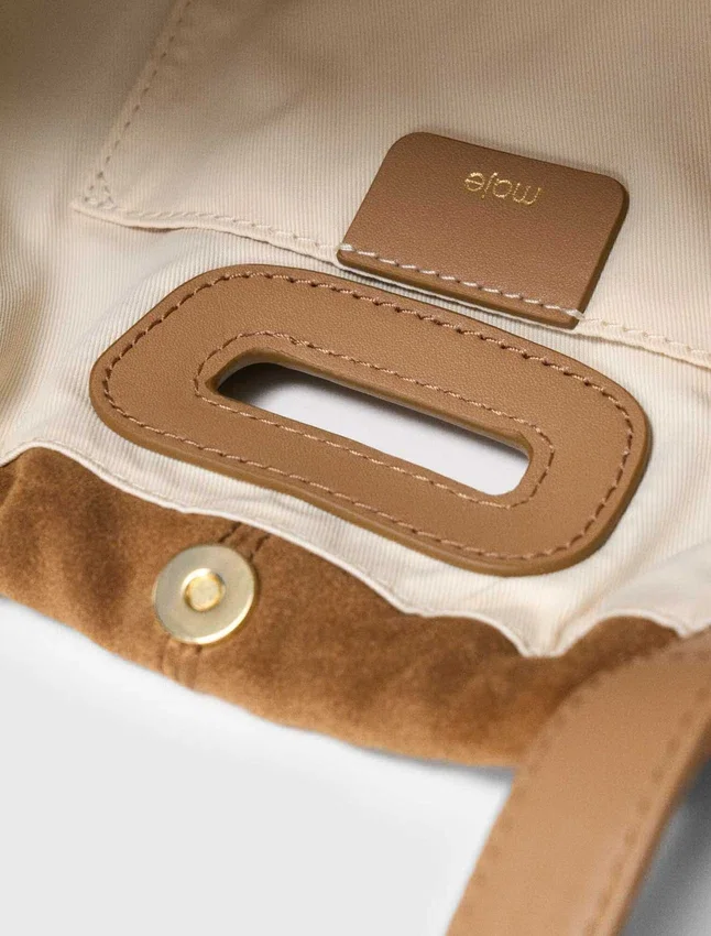 Suede Milpli Gazette bag Suede Milpli Gazette bag