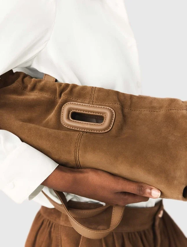 Suede Milpli Gazette bag Suede Milpli Gazette bag