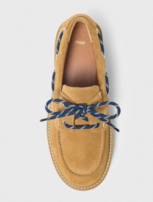 Suede platform boat shoes Suede platform boat shoes