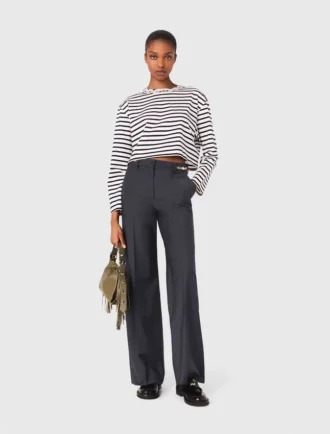 Suit trousers with chain detail