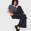 Suit trousers with pintucks