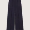 Suit trousers with pintucks