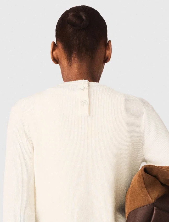 Sweater with jewelled buttons Sweater with jewelled buttons