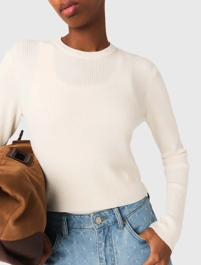Sweater with jewelled buttons Sweater with jewelled buttons