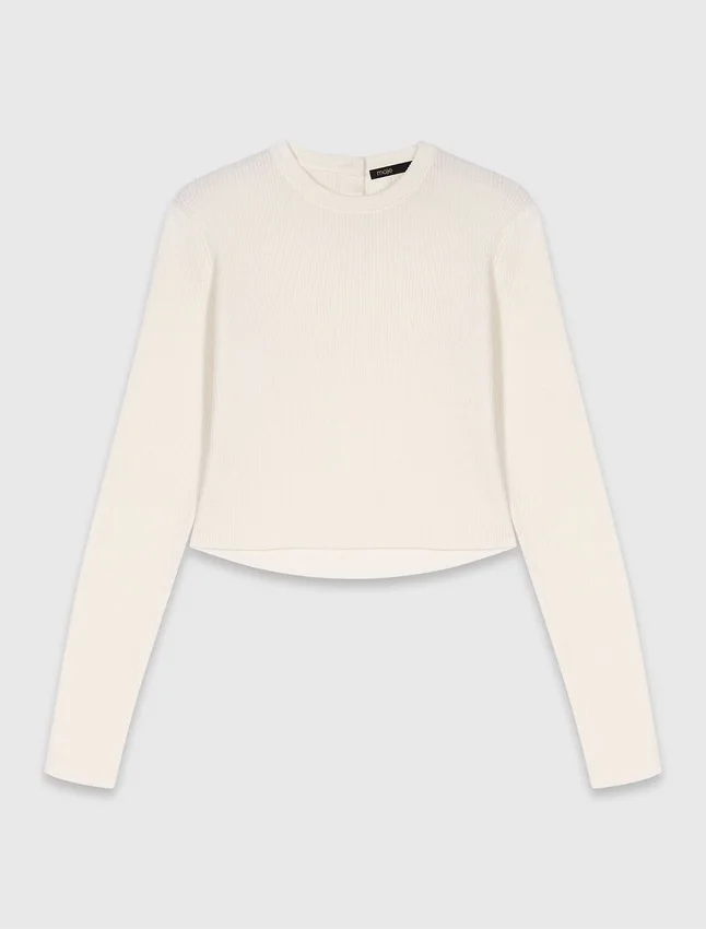 Sweater with jewelled buttons Sweater with jewelled buttons