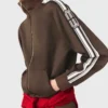 Sweatshirt with straight stripes