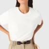 T-shirt with small embroidered logo